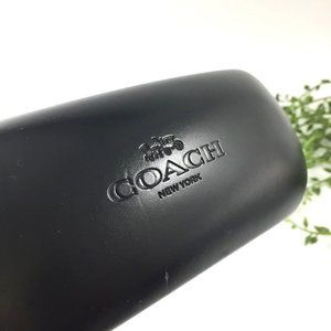 COACH Black Hard Clamshell Eyeglass & Sunglass Holder Case